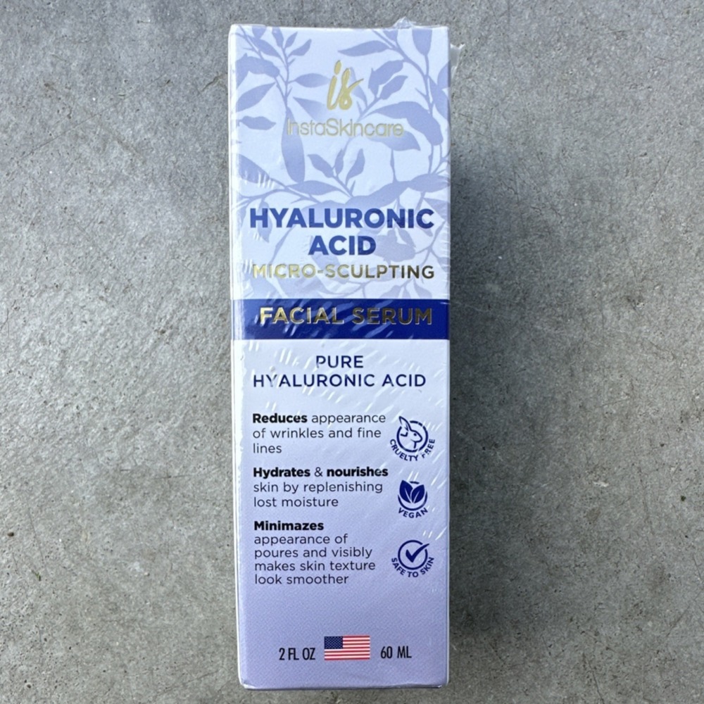 InstaSkincare Hyaluronic Acid Facial Serum 2 fl oz Hydrates, Minimizes Pores